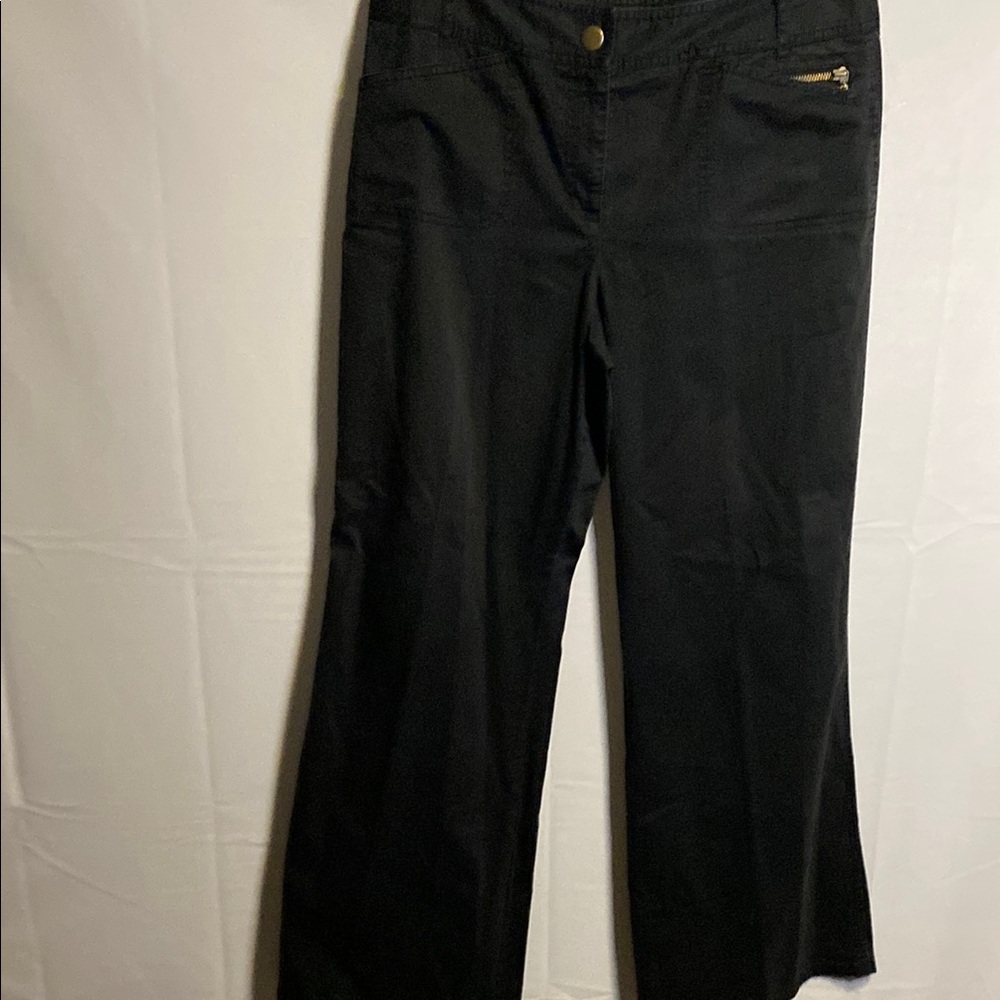 LOFT Charcoal Pants with Brass Button